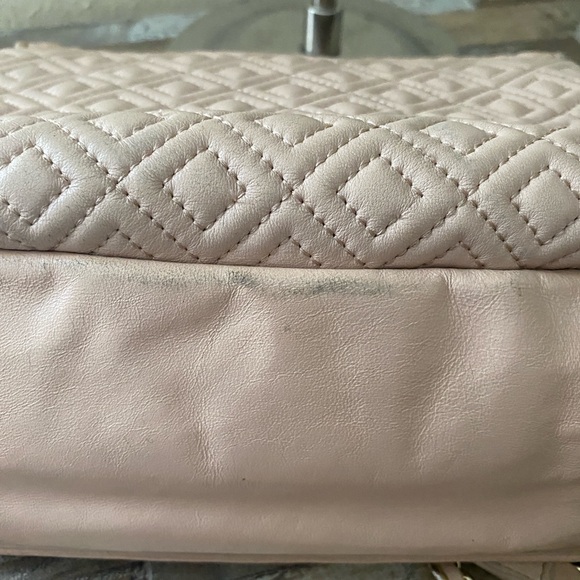 Tory Burch Tan Quilted Shoulder Bag with Chain Strap - Picture 12 of 16